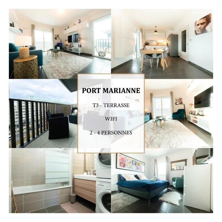 Апартаменти Le Ray Charles - Terrasse - Port Marianne Монпельє Екстер'єр фото